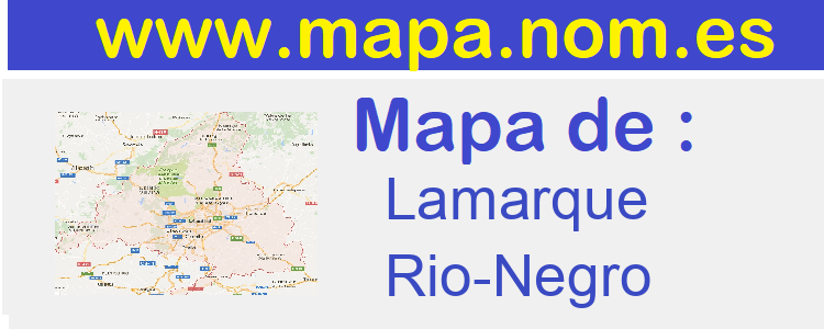mapa de  Lamarque