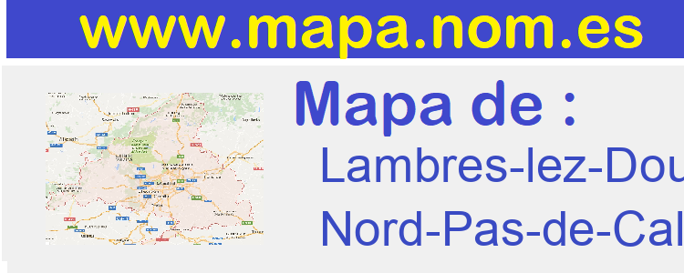 mapa de  Lambres-lez-Douai
