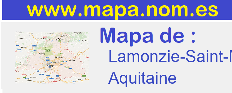 mapa de  Lamonzie-Saint-Martin