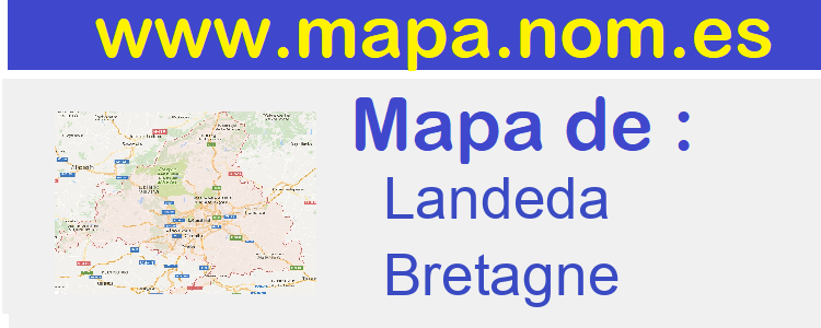 mapa de  Landeda