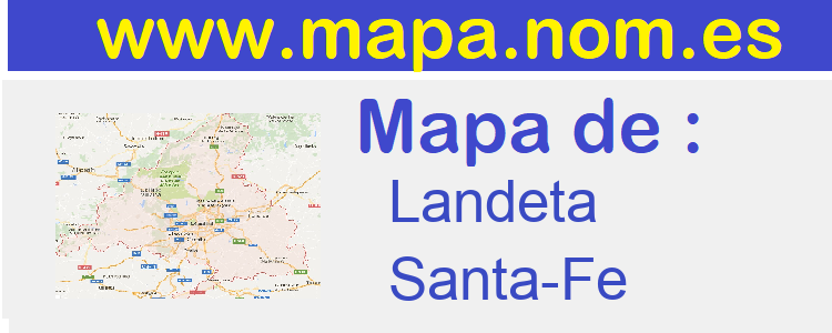 mapa de  Landeta