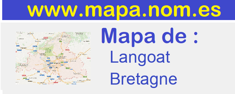 mapa de  Langoat