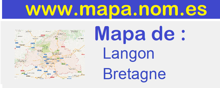 mapa de  Langon