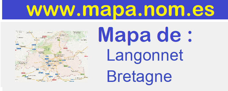 mapa de  Langonnet