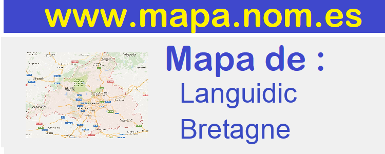 mapa de  Languidic