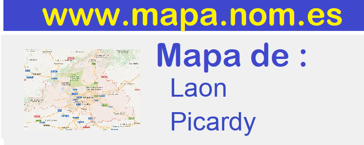 mapa de  Laon
