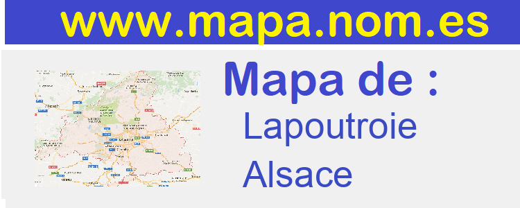 mapa de  Lapoutroie