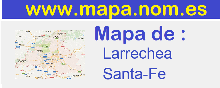 mapa de  Larrechea