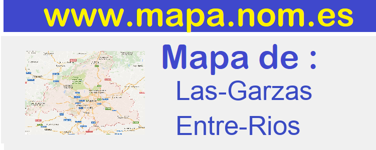 mapa de  Las-Garzas