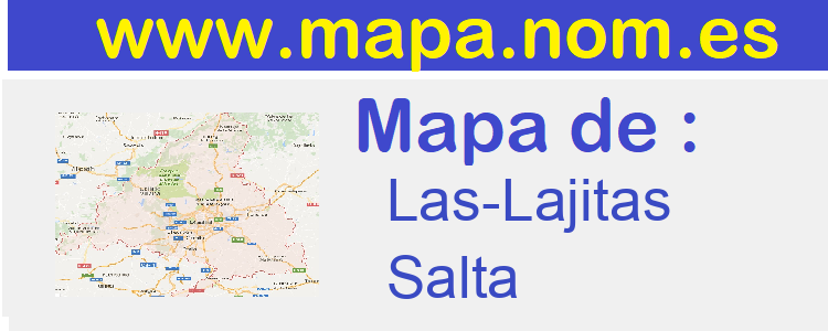 mapa de  Las-Lajitas