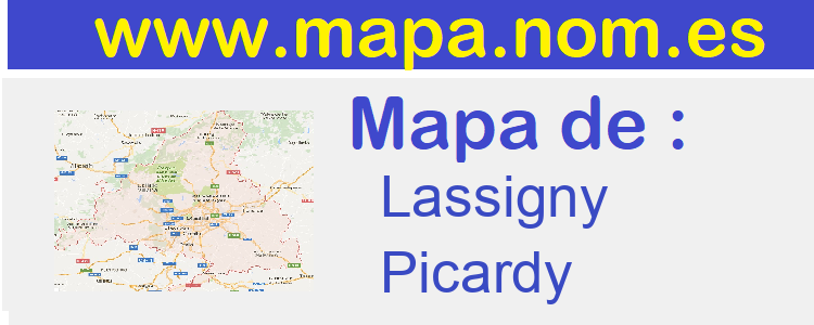 mapa de  Lassigny