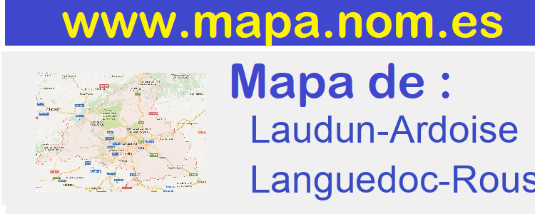 mapa de  Laudun-Ardoise