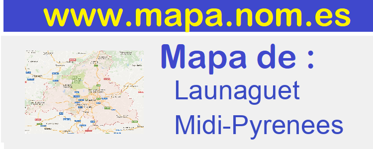 mapa de  Launaguet