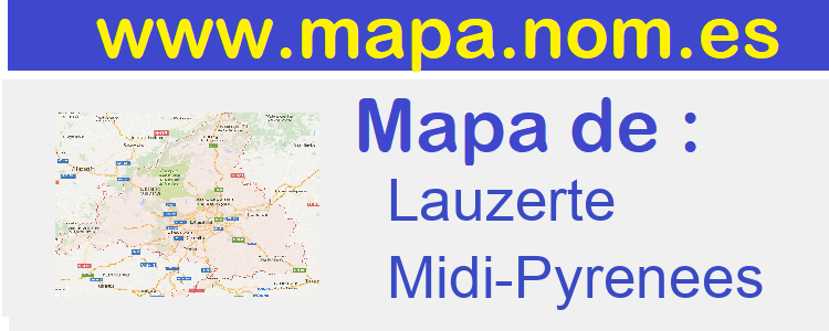 mapa de  Lauzerte