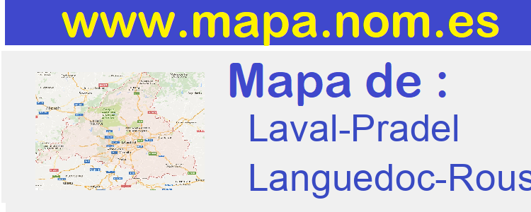 mapa de  Laval-Pradel