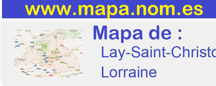 mapa de  Lay-Saint-Christophe