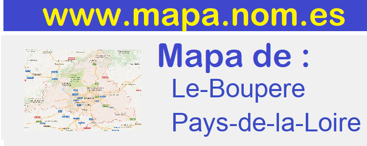 mapa de  Le-Boupere