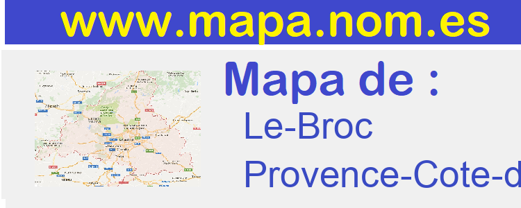 mapa de  Le-Broc