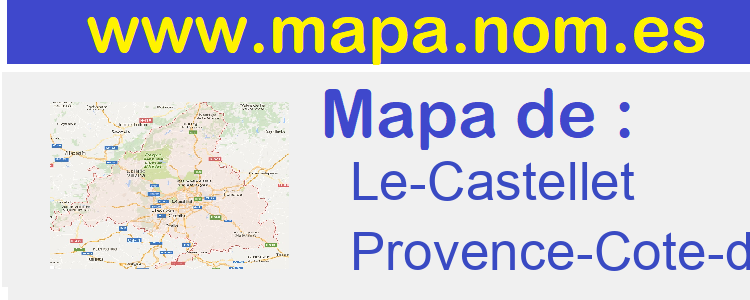mapa de  Le-Castellet