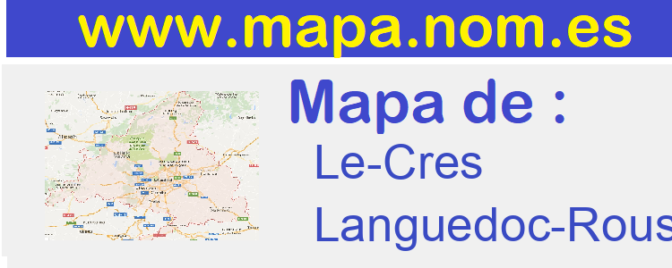 mapa de  Le-Cres