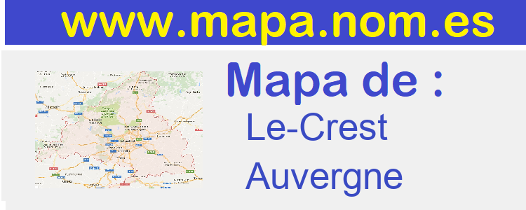 mapa de  Le-Crest