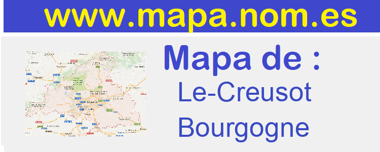 mapa de  Le-Creusot