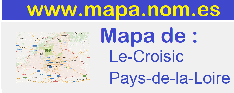 mapa de  Le-Croisic