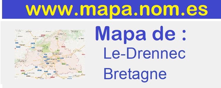 mapa de  Le-Drennec