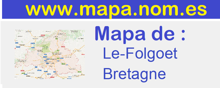 mapa de  Le-Folgoet