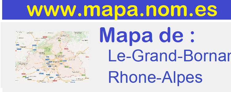 mapa de  Le-Grand-Bornand