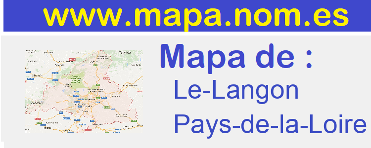 mapa de  Le-Langon