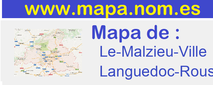 mapa de  Le-Malzieu-Ville