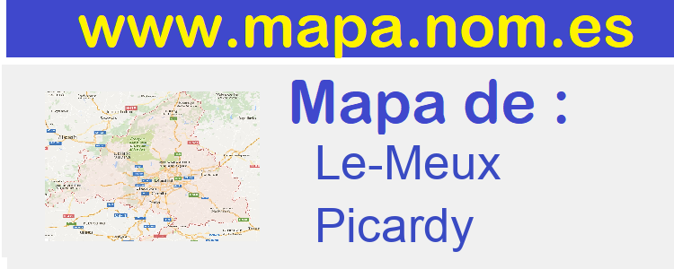 mapa de  Le-Meux