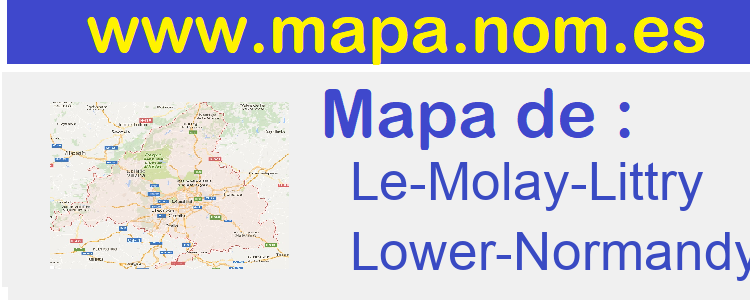 mapa de  Le-Molay-Littry