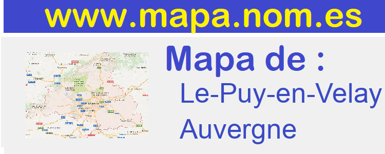 mapa de  Le-Puy-en-Velay