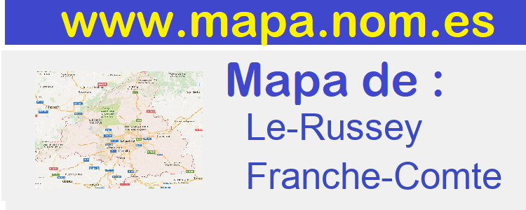 mapa de  Le-Russey