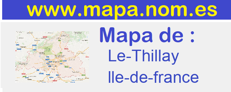mapa de  Le-Thillay