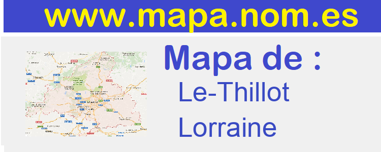 mapa de  Le-Thillot