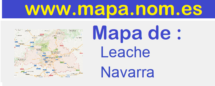 mapa de  Leache