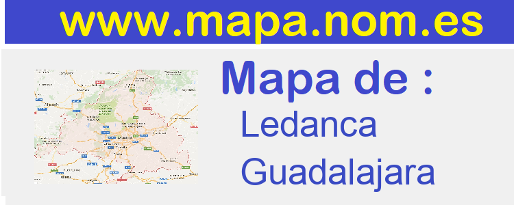 mapa de  Ledanca