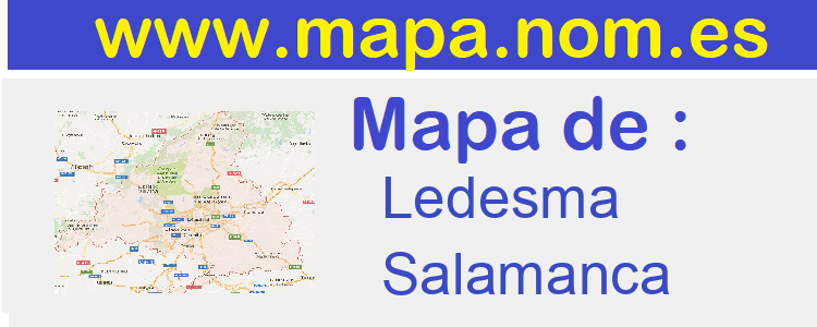 mapa de  Ledesma