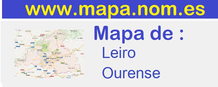 mapa de  Leiro