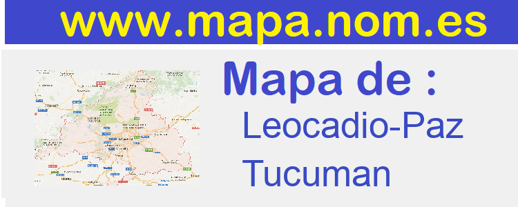 mapa de  Leocadio-Paz