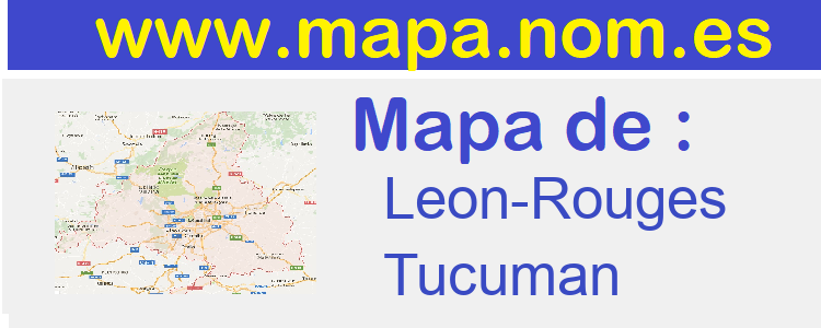 mapa de  Leon-Rouges