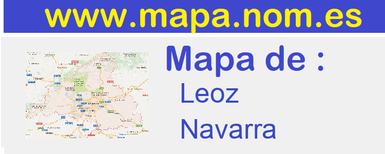 mapa de  Leoz