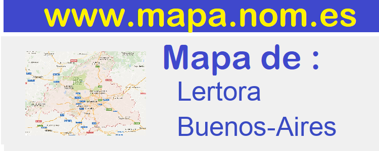 mapa de  Lertora