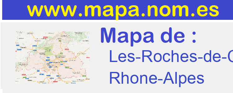 mapa de  Les-Roches-de-Condrieu