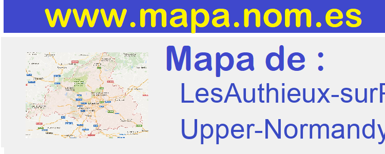 mapa de  LesAuthieux-surPort-SaintOuen
