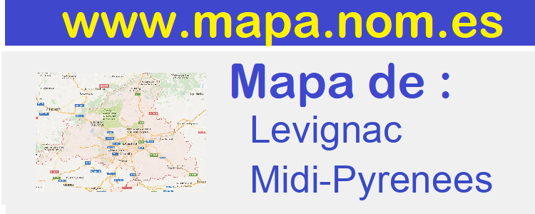 mapa de  Levignac