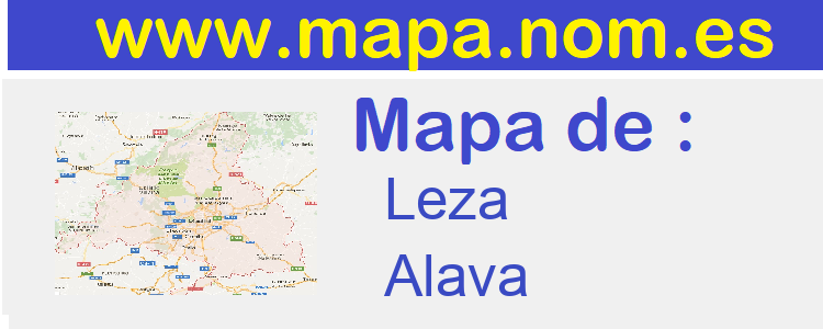 mapa de  Leza